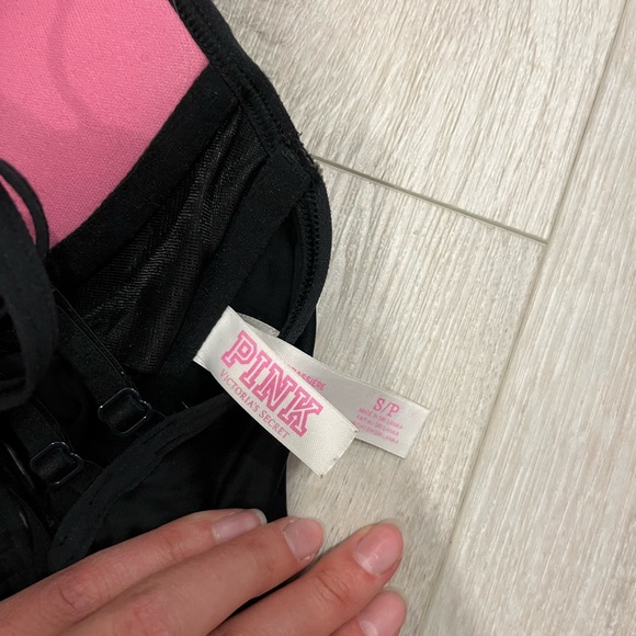 PINK padded bra top - size small - Picture 3 of 3